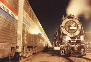 Cotton Belt 819 and Amtrak Texas Eagle At Little Rock