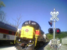 Cuyahoga Valley Scenic Railway Train At Crossing