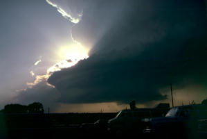 Sun Behind A Thunderstorm